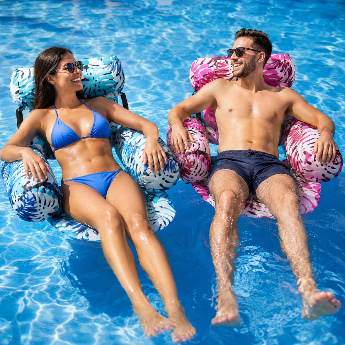 Pool Lounger Inflatable - 1PC 수영장 플로트 성인용 풍선형 플로팅