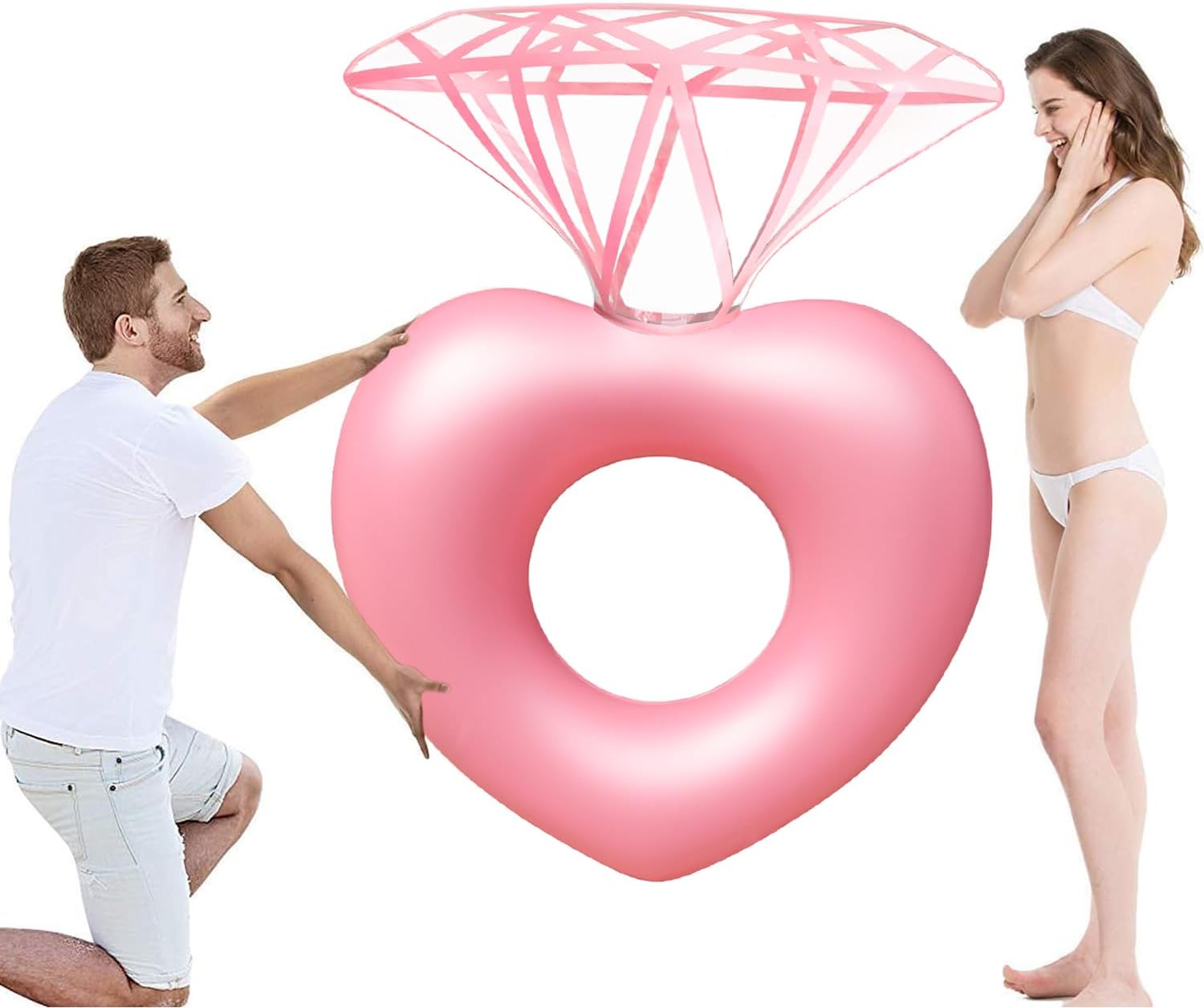 Pool Float Ring Inflatable - 다이아몬드 수영 링 플로티 파티 풀