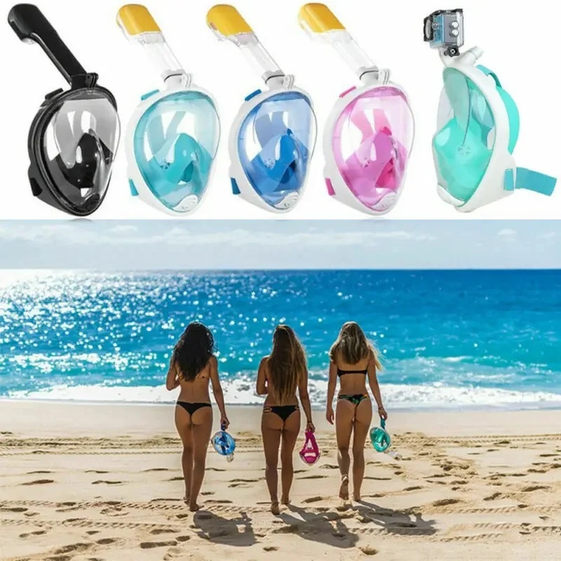 Snorkel Mask Full Face - 얼굴 전체를 가리는 방수 스노클 마스크,