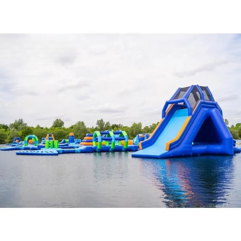 Water Slide Inflatable - 팽창식 아쿠아파크 상업용 팽창식 워터파크 장비
