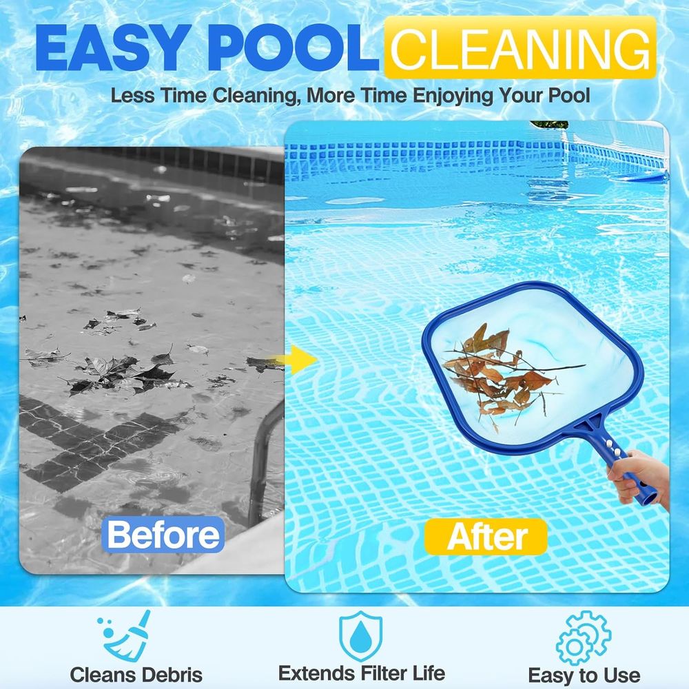 낙엽 및 잔해물 제거용 고강도 수영장 스키머망, 지상  - Pool Skimmer Net 리뷰 및 가격