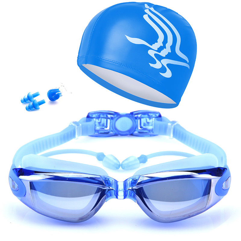 성인용 수영 안경 키트, 김서림 방지 수영 고글, 모자 - Swim Goggles Anti Fog Uv 리뷰 및 가격