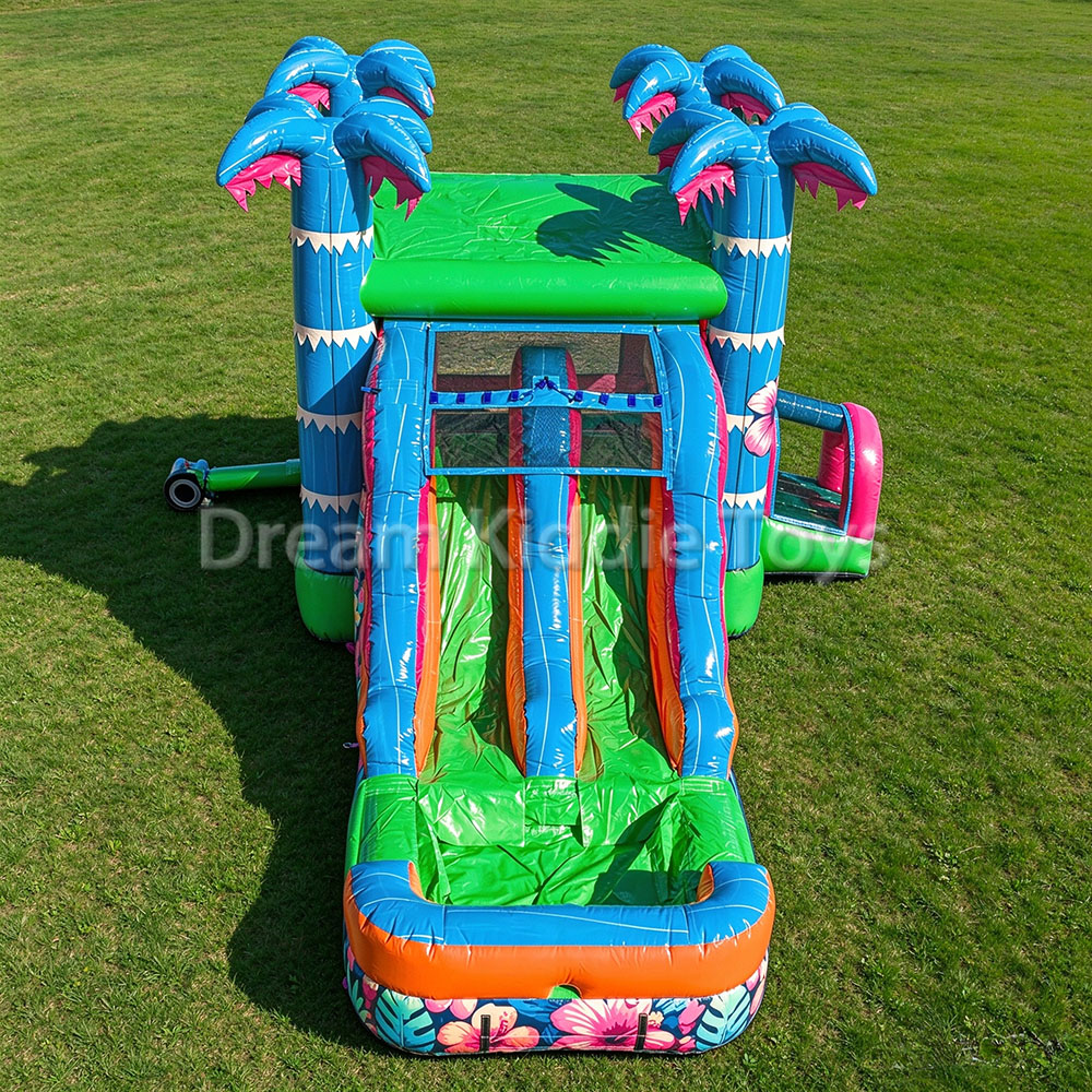 야외 행사용으로 제작된, 이중 슬라이드와 물놀이 공간이 - Water Slide Inflatable 리뷰 및 가격
