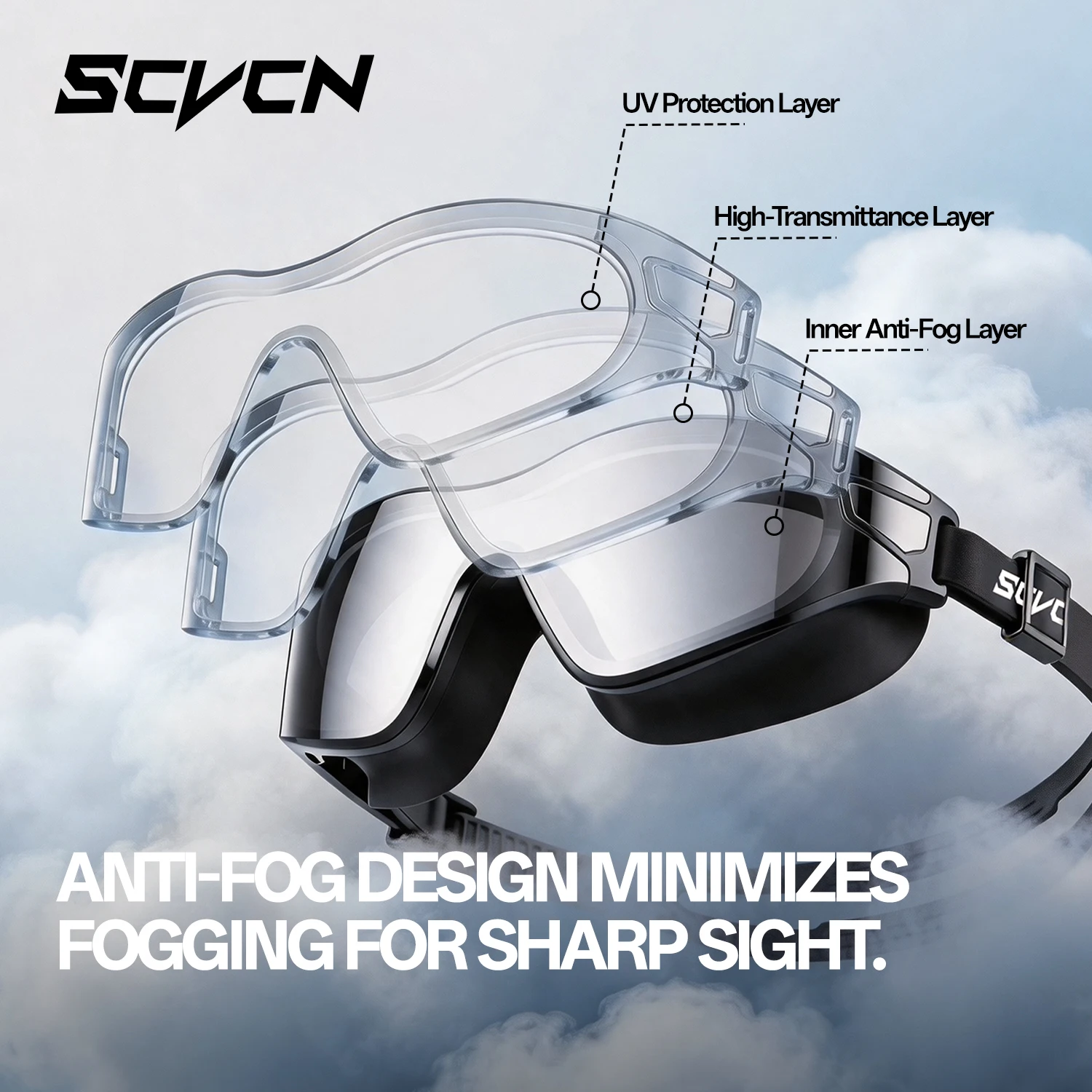 SCVCN 남성용 실내용 전문가용 성인용 김서림 방지  - Swim Goggles Anti Fog Uv 리뷰 및 가격
