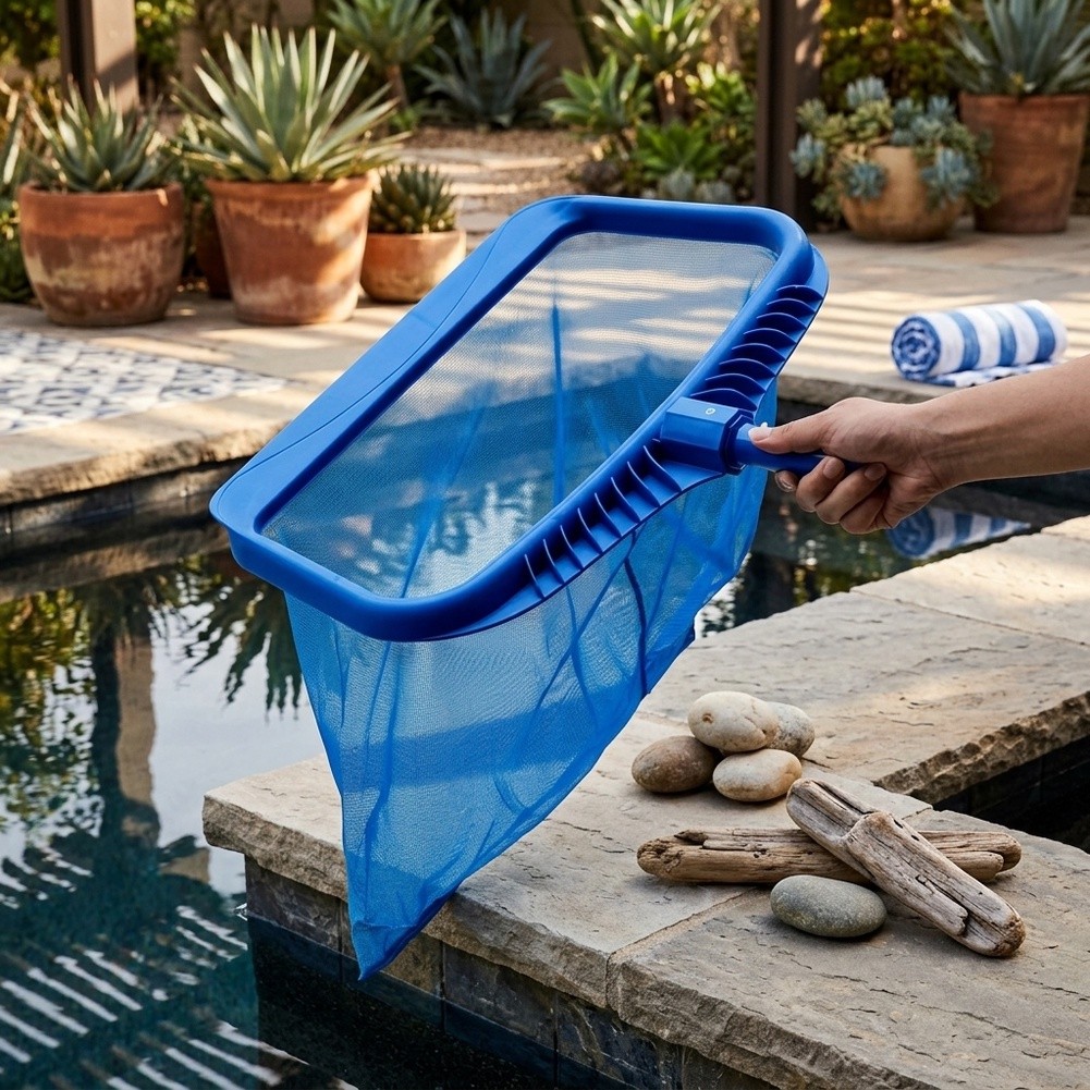전문가용 수영장 그물망 세트(깊은 바닥 및 평평한 잎사 - Pool Skimmer Net 리뷰 및 가격