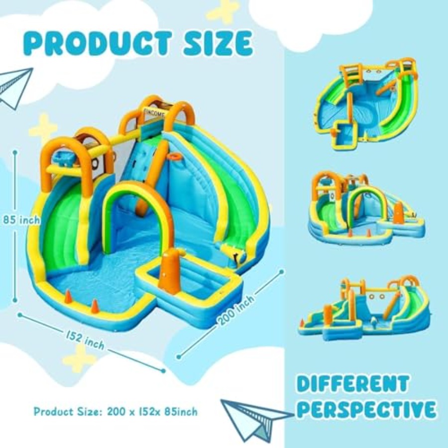 어린이용 야외용 풍선 워터 슬라이드 파크: PVC 소재 - Water Slide Inflatable 리뷰 및 가격