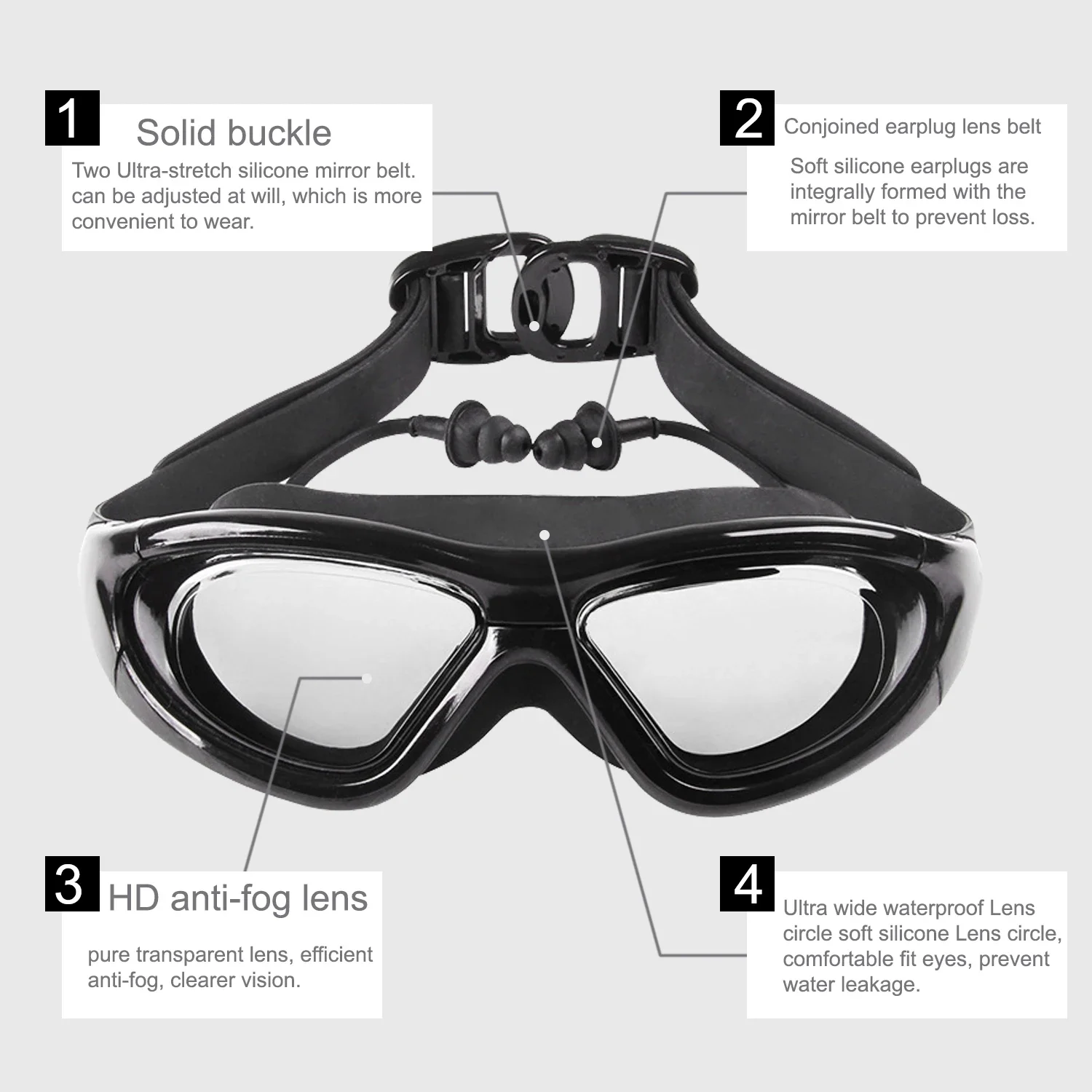 남녀공용 김서림 방지 스프레이 장착 근시 수영 안경,  - Swim Goggles Anti Fog Uv 리뷰 및 가격