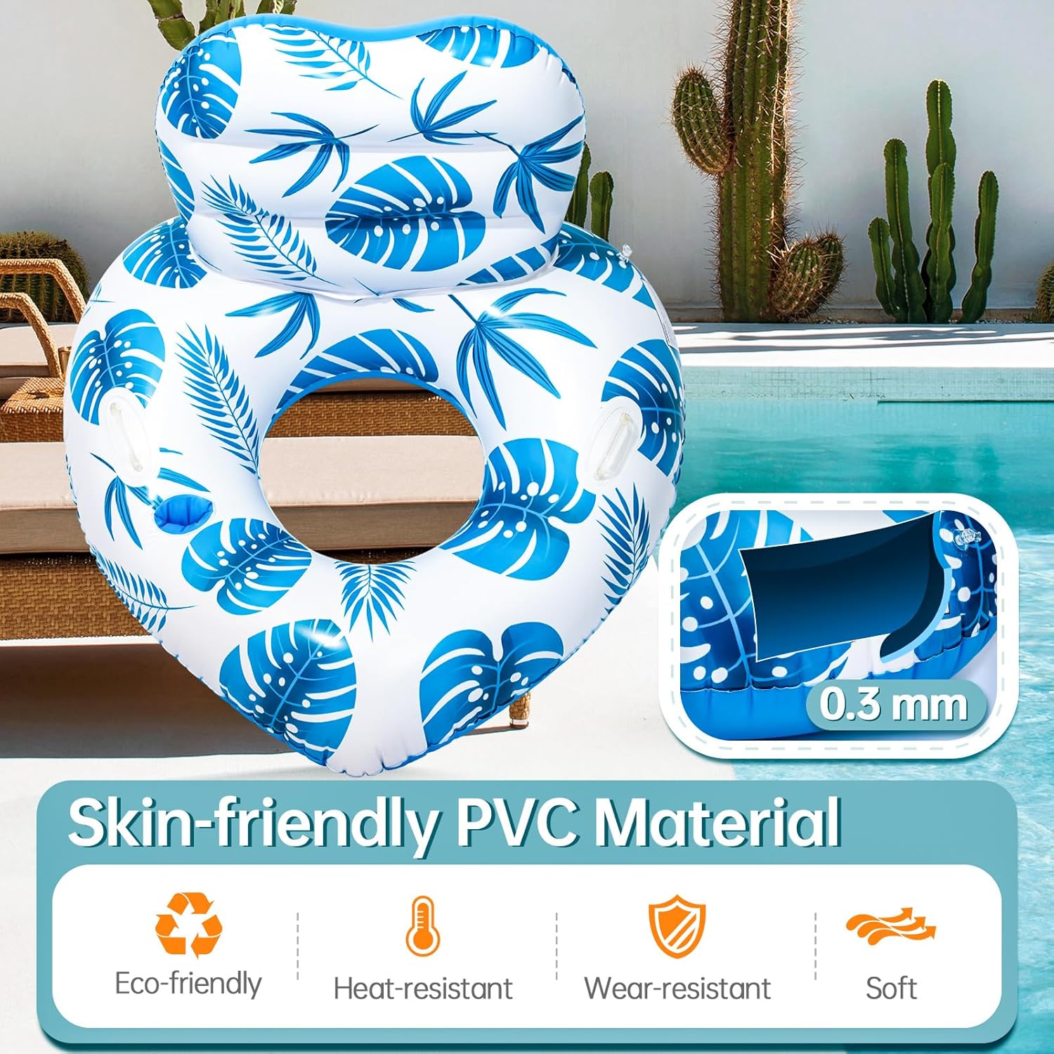 컵홀더가 있는 일체형 풀 라운저 플로트, 손잡이가 있는 - Pool Lounger Inflatable 리뷰 및 가격