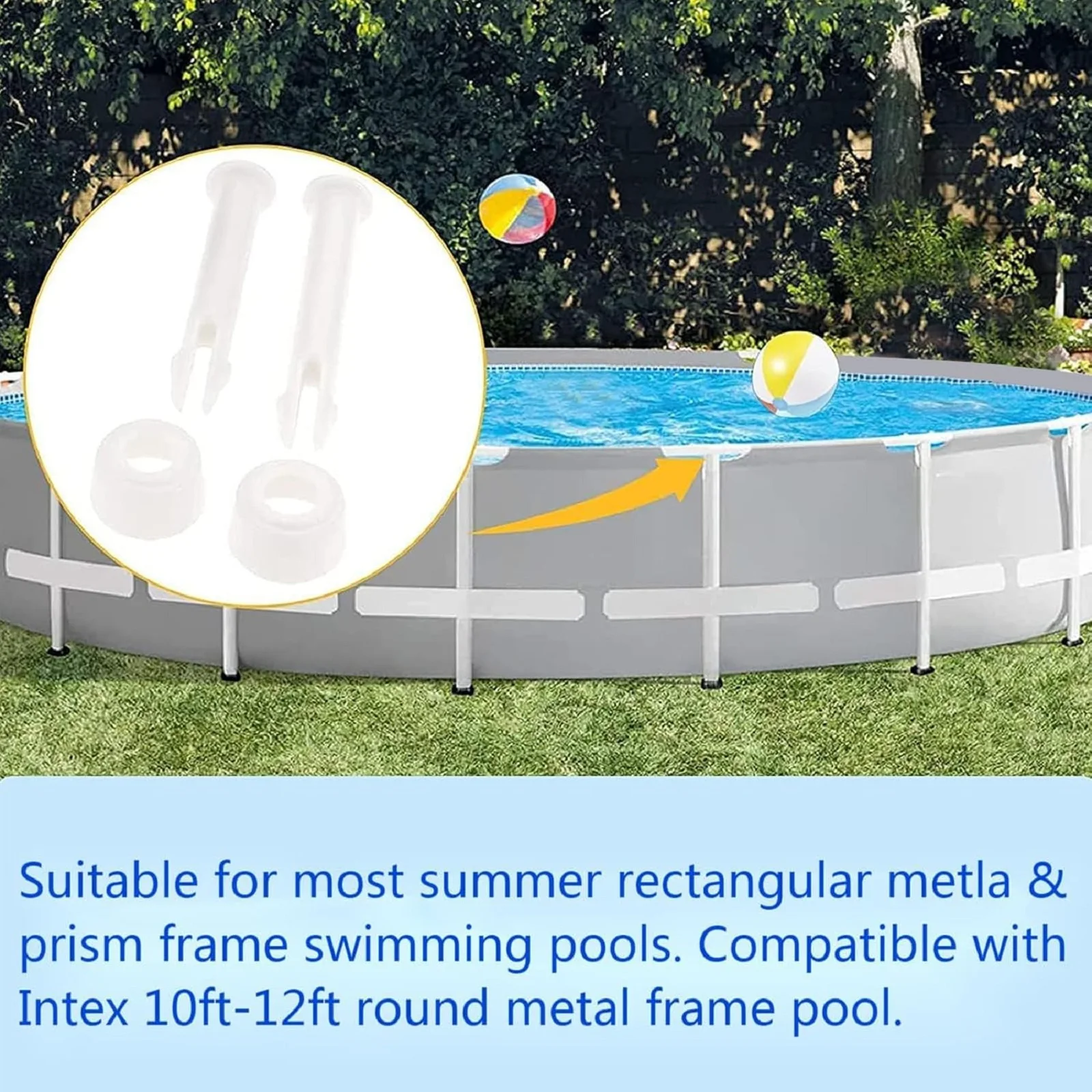 플라스틱 풀 조인트 핀 및 고무 씰, 지면에 10-12 - Pool Ladder Above Ground 리뷰 및 가격