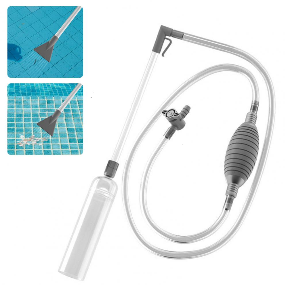 2 개의 노즐 어댑터가있는 수영장 진공 청소기 사이펀  - Pool Vacuum Manual 리뷰 및 가격