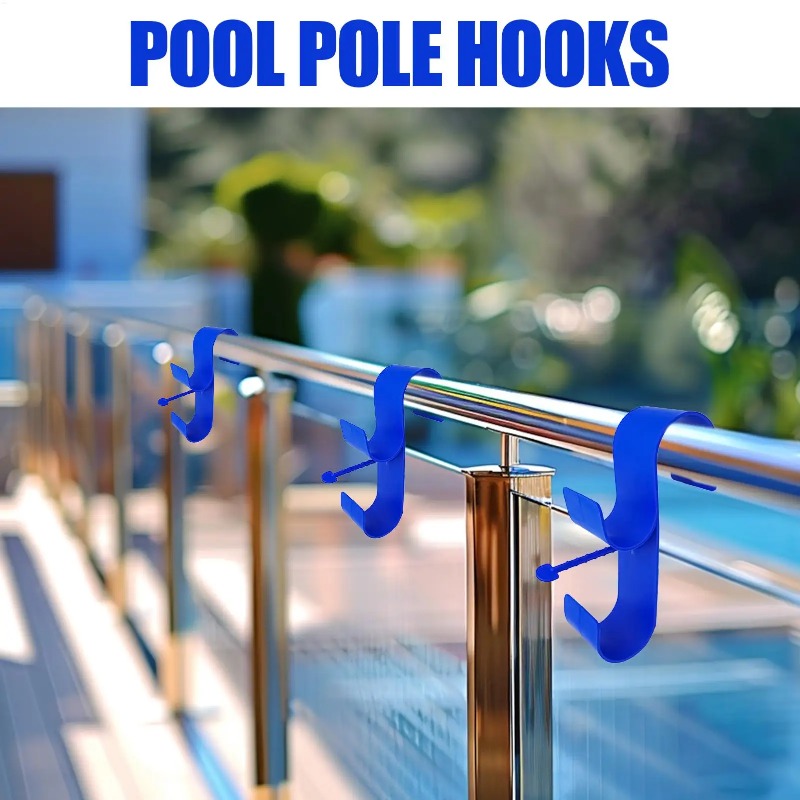조절 가능한 텔레스코픽 풀 폴 후크 홀더 (수영장 옆  - Pool Skimmer Net 리뷰 및 가격