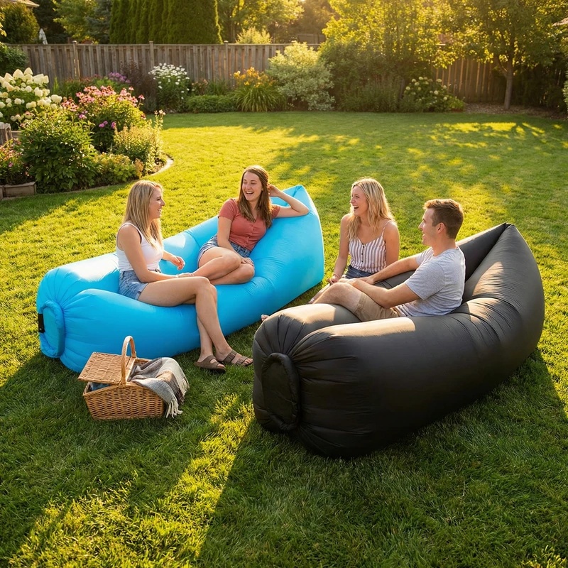 휴대용 에어 소파 라운저, 가벼운 방수 에어 카우치,  - Pool Lounger Inflatable 리뷰 및 가격
