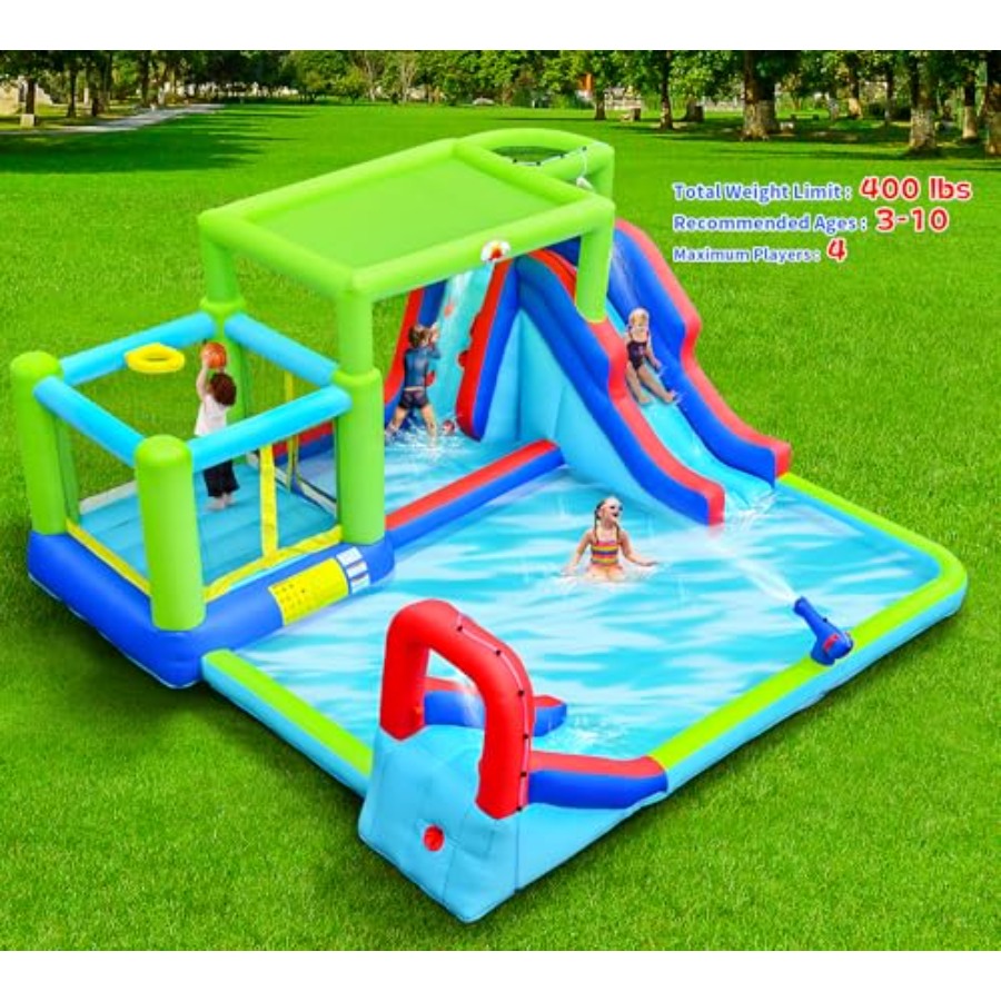 야외용 풍선 워터 슬라이드 워터파크, PVC 소재, 파 - Water Slide Inflatable 리뷰 및 가격