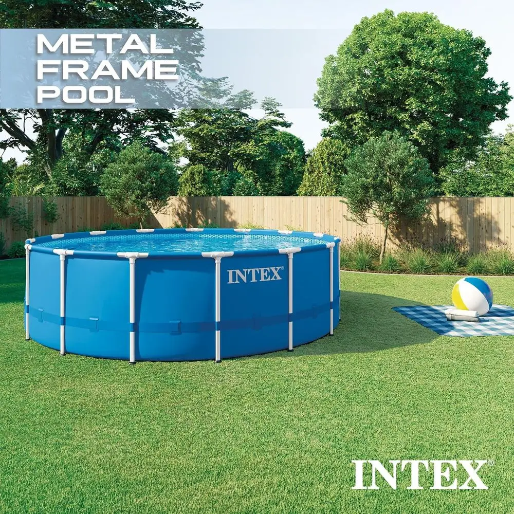 15피트 x 48피트 원형 지상 수영장 세트 (필터 펌 - Pool Ladder Above Ground 리뷰 및 가격