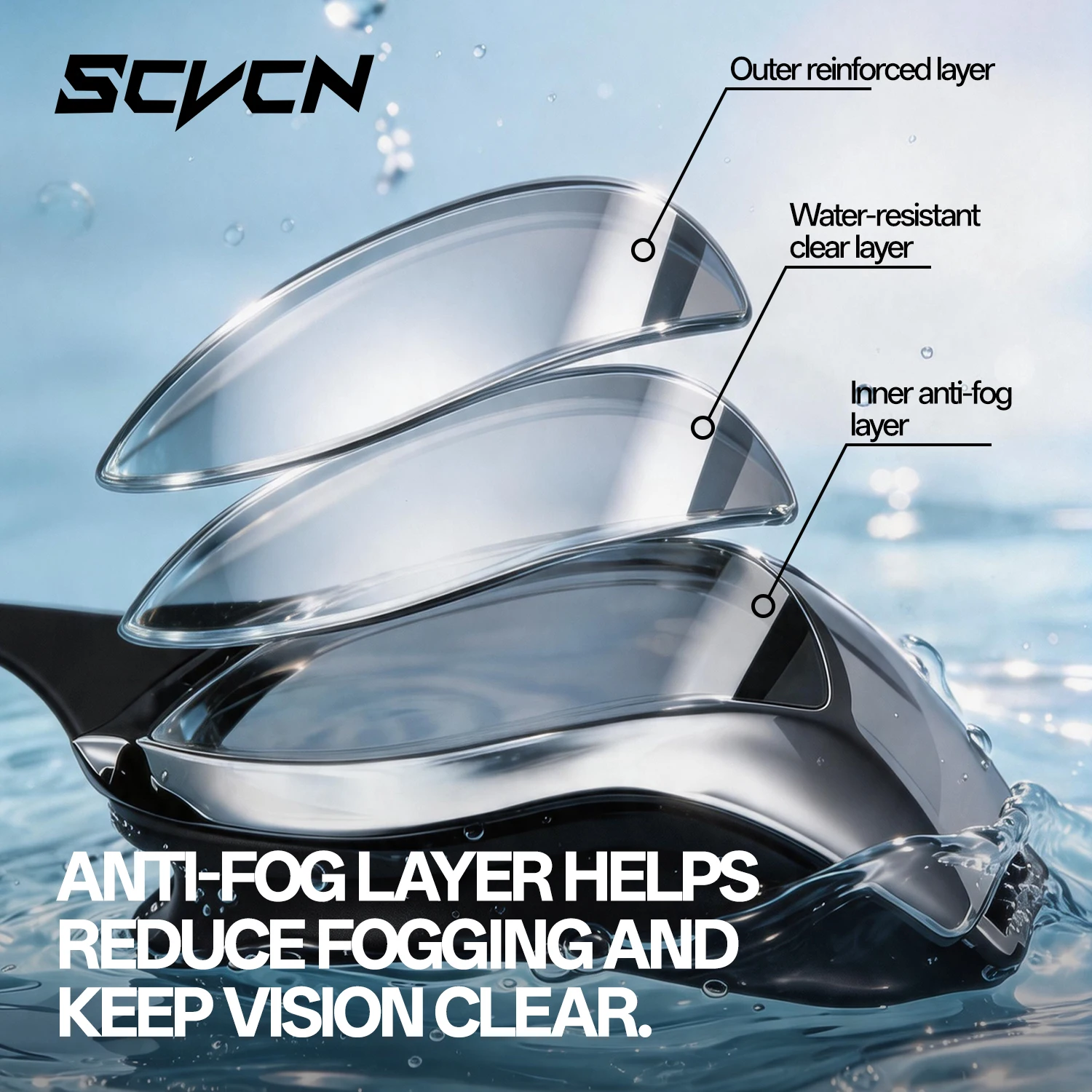 SCVCN 신형 전문가용 HD 수영 고글, 김서림 방지 - Swim Goggles Anti Fog Uv 리뷰 및 가격